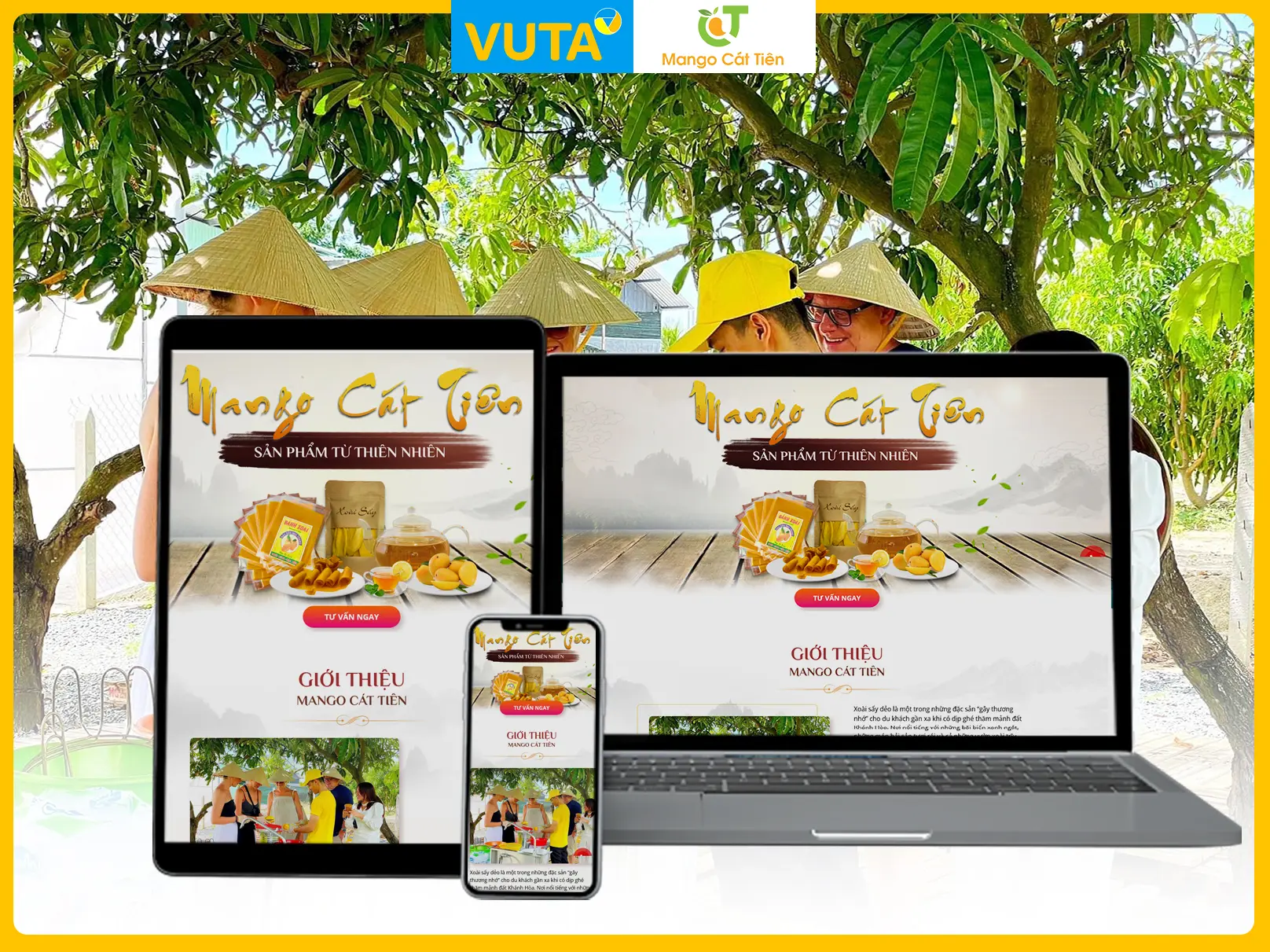 Landing Page Thương hiệu MANGO CÁT TIÊN